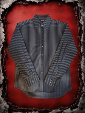 Red Level Nine Classic Mod Eclectic Grandpa Corporate Goth Minimalist Shirt XXL